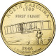 États-Unis, Quarter, North Carolina, 2001, U.S. Mint, Golden, Cupronickel - 1999-2009: State Quarters