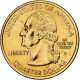 États-Unis, Quarter, Massachusetts, 2000, U.S. Mint, Golden, Cupronickel - 1999-2009: State Quarters