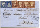 SUISSE - 5 RPX4 + 10 RPX2 SUR LETTRE FAMILIALE ADRESSEE A PHILIPPE SUCHARD, 1860 - Lettres & Documents