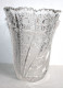 Delcampe - MAGNIFIQUE VASE EN CRISTAL TAILLÉ, GRAVÉ, DECOR GEOMETRIQUE, ART DECO H:21cm 2kg / ART DECORATIF (0507.57) - Vasen