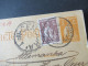 Portugal 1918 Ganzsache Mit Zensurstempel Censura LIssabon - Chemnitz KGF / POW Inhalt: Concentrationslager Terceira - Interi Postali