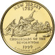 États-Unis, Quarter, New Jersey, 1999, U.S. Mint, Golden, Cupronickel Plaqué - 1999-2009: State Quarters