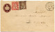 SUISSE - SBK 30+38 5C+10C SUR ENTIER 5C DE COURRENDLIN POUR DELLE - TARIF FRONTALIER, 1878 - Brieven En Documenten