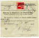 LIECHSTENSTEIN - AUTRICHE TAXE 4 H. SUR BULLETIN DE COLIS POSTAL DE BAVIERE POUR SCHAAN, 1912 - ...-1912 Prephilately