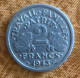 Pièce De 2 FRANCS 1943 B BAZOR ALUMINIUM Bon état - 2 Francs