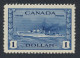 Canada $1.00 WW2 Stamp #262 - $1.00 Destroyer Battleship MNH VF GV= $120.00 - Unused Stamps