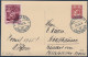 Liechtenstein 1934: Bild-PK CPIFürst Franz & Fürstin Elsa Zu 84+105 Mi 94+126 Yv 94+117 Mit ⊙ TRIESENBERG 29.XII.34 - Cartas & Documentos