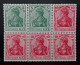 Deutsches Reich ZD H-Blatt 9 II Aa A * , Zusammendrucke 85 II+86 II, BPP Geprüft - Postzegelboekjes & Se-tenant
