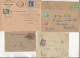 LOT DE 13 LETTRES OBLITERATIONS DIVERSES  AFFRANCHISSEMENT TAXE -ANNEE 1900 A 1987 - 1859-1959 Lettres & Documents