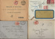 LOT DE 13 LETTRES OBLITERATIONS DIVERSES  AFFRANCHISSEMENT TAXE -ANNEE 1900 A 1987 - 1859-1959 Lettres & Documents