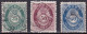 NO005J – NORVEGE - NORWAY – 1877-78 – POST HORN – SC # 29/31 USED 42 € - Oblitérés