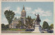 BP54. Vintage US Linen Postcard. State Capitol And Lafayette Statue, Hartford. Conn - Hartford