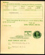 UY15 Surcharge Type 1 Postal Card With Reply Washington DC 1953 Cat.$45.00 - 1941-60