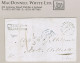 Ireland Offaly Uniform Penny Post 1845 Cover To Mountmellick With Boxed PAID AT/TULLAMOORE, TULLAMOORE JA 29 1845 - Prefilatelia