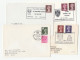 4 Diff COAT OF ARMS Event COVERS 1971-1979 British Forces Gb Stamps Military Heraldic Cover - Covers