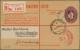 Delcampe - Australia - Postal Stationery: 1920/1928, Registration Envelopes KGV: Sideways 5 - Postwaardestukken
