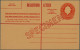 Delcampe - Australia - Postal Stationery: 1920/1928, Registration Envelopes KGV: Sideways 5 - Postal Stationery