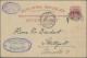 Transvaal - Postal Stationery: 1896/1906, Four Used Stationery Cards With (compr - Transvaal (1870-1909)