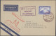 Delcampe - Air Mail - Germany: 1912/1931, Lot Von Sieben Belegen, Dabei Karte Flugpost Heid - Poste Aérienne & Zeppelin