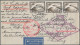 Air Mail - Germany: 1912/1940 (ca), Konvolut Von 87 Briefen Flug- Und Zeppelinpo - Correo Aéreo & Zeppelin