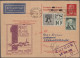 Delcampe - Air Mail - Germany: 1960/1970, Lot Mit Ca. 30 GA-Antwortkarten Von Der DDR, BRD - Luchtpost & Zeppelin