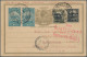 Delcampe - Air Mail: 1915-1985 (ca), Sammlung Von 48 Belegen Im Ringalbum, Flugpost Bzw. Ze - Autres & Non Classés