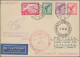 Delcampe - Air Mail: 1915-1985 (ca), Sammlung Von 48 Belegen Im Ringalbum, Flugpost Bzw. Ze - Otros & Sin Clasificación