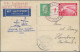 Delcampe - Air Mail: 1915-1985 (ca), Sammlung Von 48 Belegen Im Ringalbum, Flugpost Bzw. Ze - Autres & Non Classés