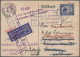 Zeppelin Mail - Germany: 1909/1975 (ca.), Schöne Partie Von über 110 Zeppelin- U - Luft- Und Zeppelinpost