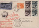 Delcampe - Zeppelin Mail - Germany: 1929/1939, Umfangreiche Interessante Sammlung Mit Ca. 4 - Luft- Und Zeppelinpost