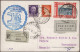 Delcampe - Zeppelin Mail - Germany: 1929/1939, Umfangreiche Interessante Sammlung Mit Ca. 4 - Luft- Und Zeppelinpost