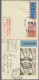 Thematics: Antarctic: 1957 "Operation Deepfreeze II": Four Registered Express Co - Sonstige