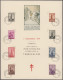 Belgium: 1937/1941, Lot Of Eleven Different Commemorative Sheets Bearing Michel - Collections