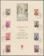 Belgium: 1937/1941, Lot Of Eleven Different Commemorative Sheets Bearing Michel - Colecciones