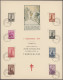 Belgium: 1937/1941, Lot Of Nine Different Commemorative Sheets Bearing Michel No - Verzamelingen