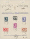 Belgium: 1938/1941, Lot Of Nine Different Commemorative Sheets Bearing Michel No - Verzamelingen