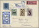 Delcampe - Liechtenstein: 1912/1960, Posten Mit über 50 Briefen, Karten Und Ganzsachen Mit - Collections