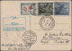 Liechtenstein: 1930-36 Kollektion Von 8 Flugpost- Bzw. Zeppelinbelegen, Dabei Ko - Collections