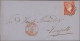 Spain: 1856-1860 Ca.: About 100 Folded Letters/covers From Zafra (Badajoz) To Va - Autres & Non Classés