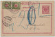 SUISSE / SWITZERLAND 1901 2xP. Due Mi.18 (18.IIBYN & 18.IIBYK) On German Postal Card Invalid In BAVARIA Used To BERN - Portomarken