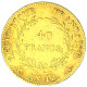 Consulat-Bonaparte Premier Consul-40 Francs An 12 (1803) Paris - 40 Francs (oro)