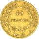 Premier Empire- 40 Francs Napoléon Ier  Tête Nue An 13 (1804) Paris - 40 Francs (or)