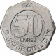 Liban , 50 Livres, 1996, Royal Canadian Mint, Acier Inoxydable, SPL, KM:37 - Lebanon
