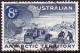 AUSTRALIAN ANTARCTIC TERRITORY (AAT) 1959 QEII 7d On 8d Black & Indigo, Weasle & Team SG3 Used - Gebraucht