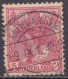 Rode Punt In Rechterbovenhoek In 1899 Koningin Wilhelmina 5 Cent Rood NVPH 60 Briefstukje - Variétés Et Curiosités