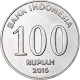 Indonésie, 100 Rupiah, 2016, Aluminium, SPL - Indonesien