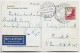 GERMANY LUFTPOST 10C SOLO KARTE AVION LUFTPOST DARMSTADT 17.2.1935 FRANKFURT - Posta Aerea & Zeppelin