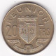 Ile De La Réunion , 20 Francs 1973 , En Bronze Aluminium , Lec# 97 - Reunion