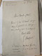 CHARPENTIER (Gustave) - 1 Correspondance - 1926 - Français - Excellent -  Lettre Autographe Signée (ALS) - Singers & Musicians