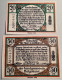 Helgoland Oktober 1919 Nicht Häufige 20pf+50pf Notgeld Scheine UNC (Notgeldschein Deutschland Deutsches Reich Heligoland - [11] Local Banknote Issues